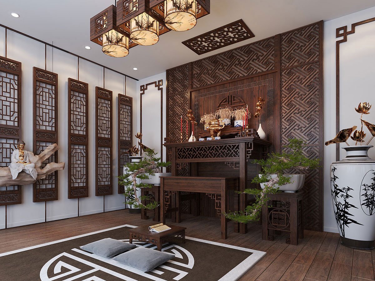 Thiết kế nội thất phòng thờ trọn gói